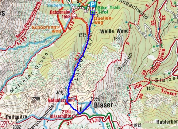 Blaser (2241 m) von Maria Waldrast Blaser (2241 m) von Maria Waldrast
