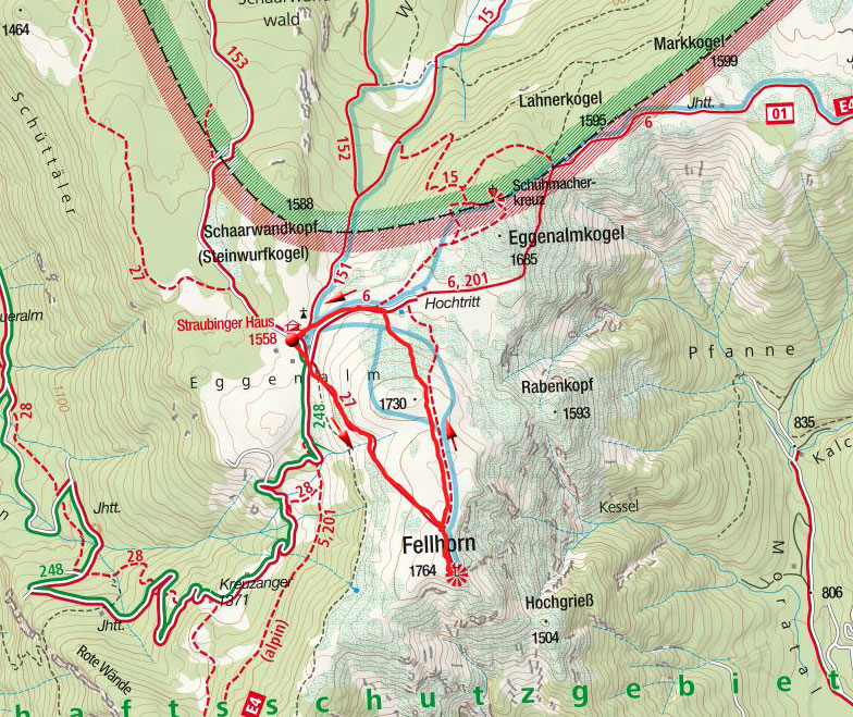 Fellhorn (1764m) vom Straubinger Haus Fellhorn (1764m) vom Straubinger Haus