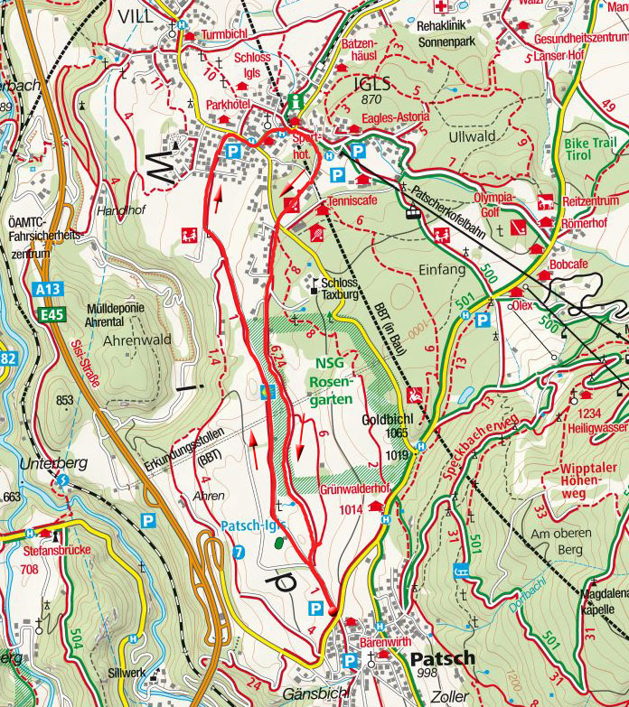Fernkreuzweg - Gletscherblick Rundwanderung von Patsch Fernkreuzweg - Gletscherblick Rundwanderung von Patsch