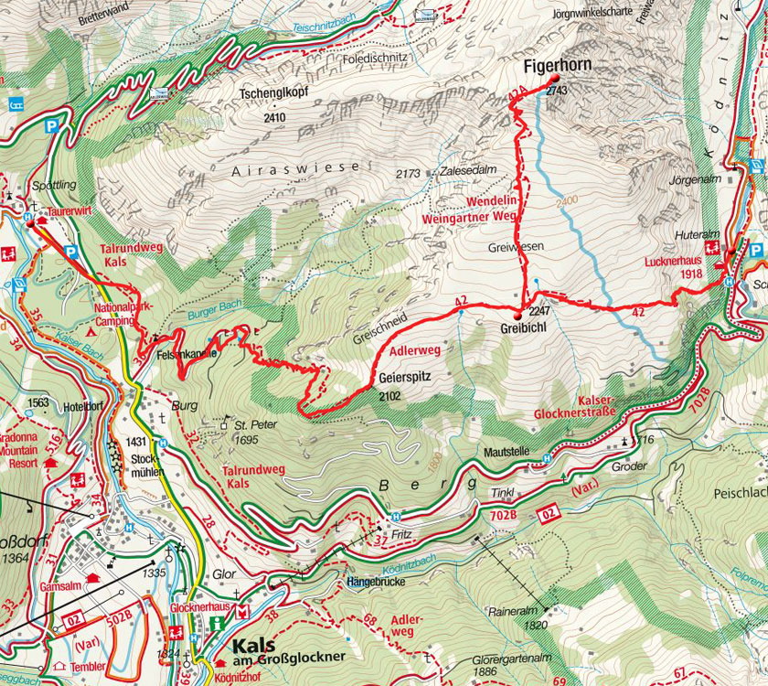 Figerhorn - Überschreitung vom Lucknerhaus Figerhorn - Überschreitung vom Lucknerhaus