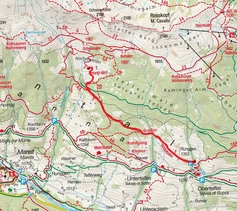 Freundalm von Obertelfes Freundalm von Obertelfes