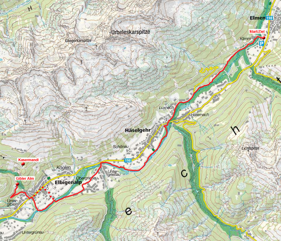 Gibler Alm von Elmen Gibler Alm von Elmen