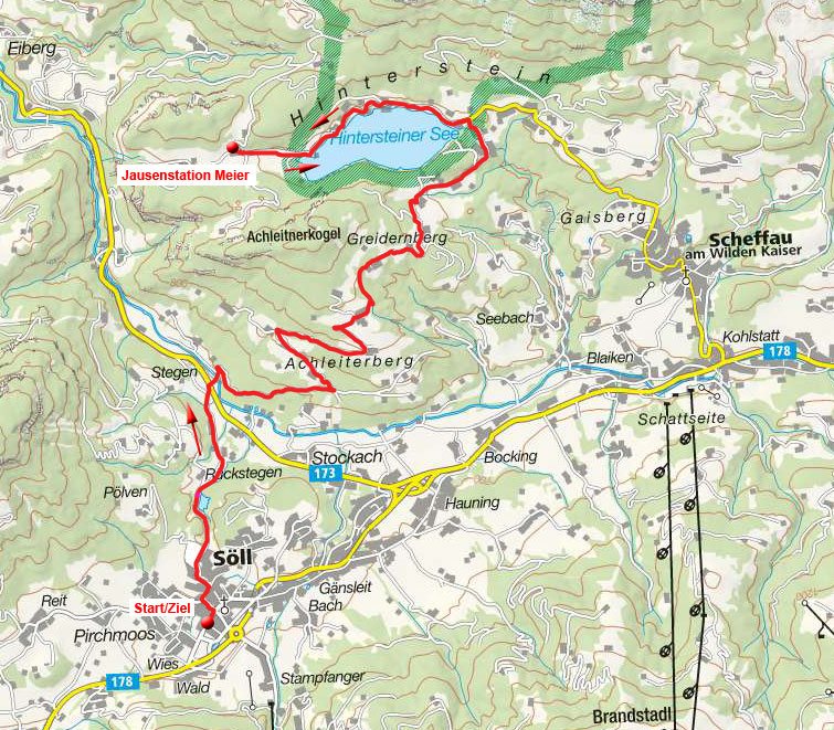 Hintersteiner See & Jausenstation Maier von Söll Hintersteiner See & Jausenstation Maier von Söll