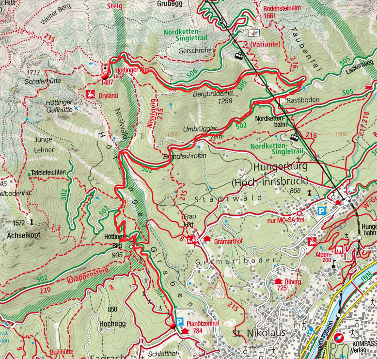 Höttinger Alm vom Planötzenhof Höttinger Alm vom Planötzenhof