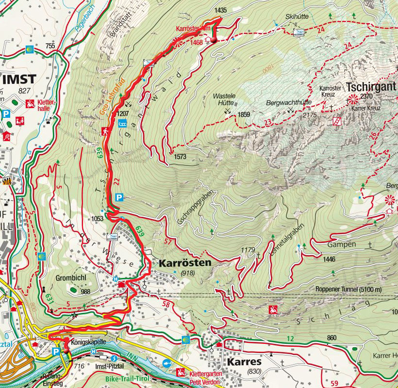 Karröster Alm vom Weiler Königskapelle Karröster Alm vom Weiler Königskapelle