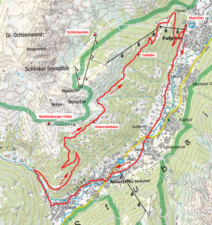 Kaserstattalm – Galtalm Runde Kaserstattalm – Galtalm Runde