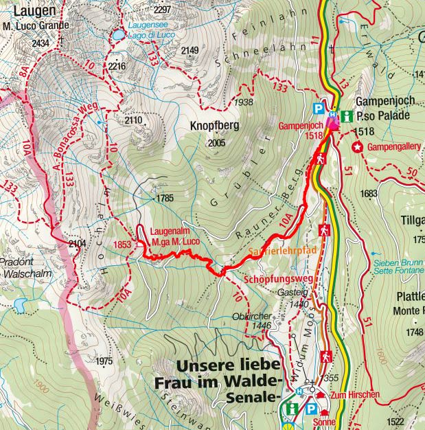 Laugenalm vom Gampenpass Laugenalm vom Gampenpass