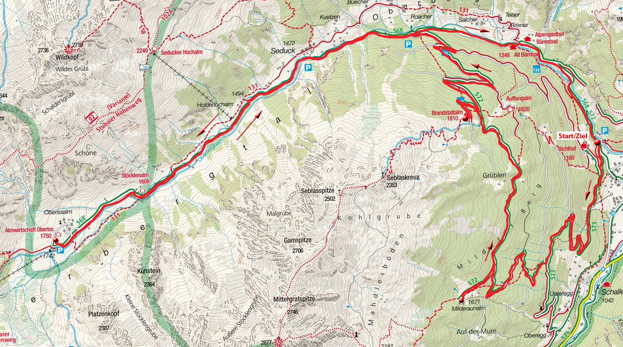 Milderer Berg – Oberbergtal Rundfahrt von Milders Milderer Berg – Oberbergtal Rundfahrt von Milders