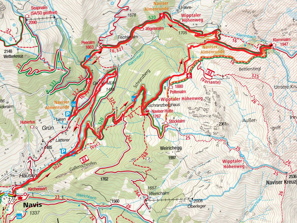 Kleine Naviser Almen-Rundtour Kleine Naviser Almen-Rundtour