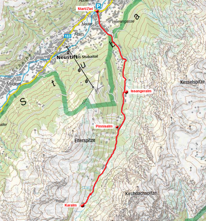 Karalm von Neder bei Neustift Karalm von Neder bei Neustift