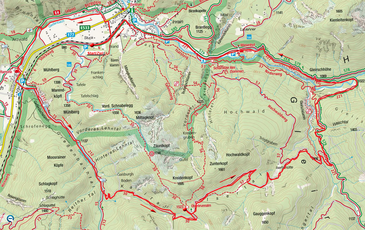 Scharnitz - Oberbrunnalm Scharnitz - Oberbrunnalm