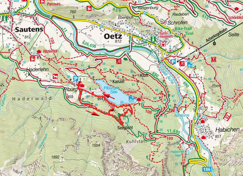 Seejöchl – Piburger See Rundwanderung von Piburg Seejöchl – Piburger See Rundwanderung von Piburg