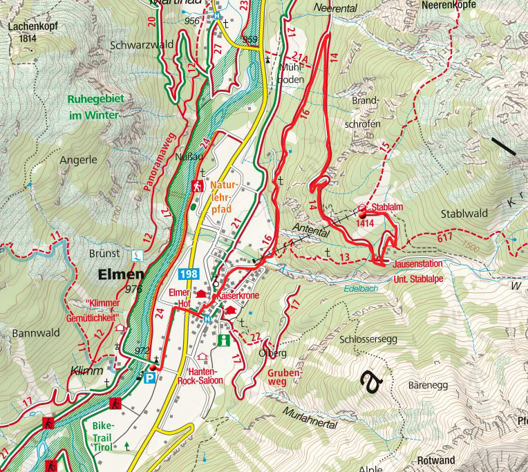 Stablalm Elmen vom Naturparkhaus Klimmbrücke Stablalm Elmen vom Naturparkhaus Klimmbrücke