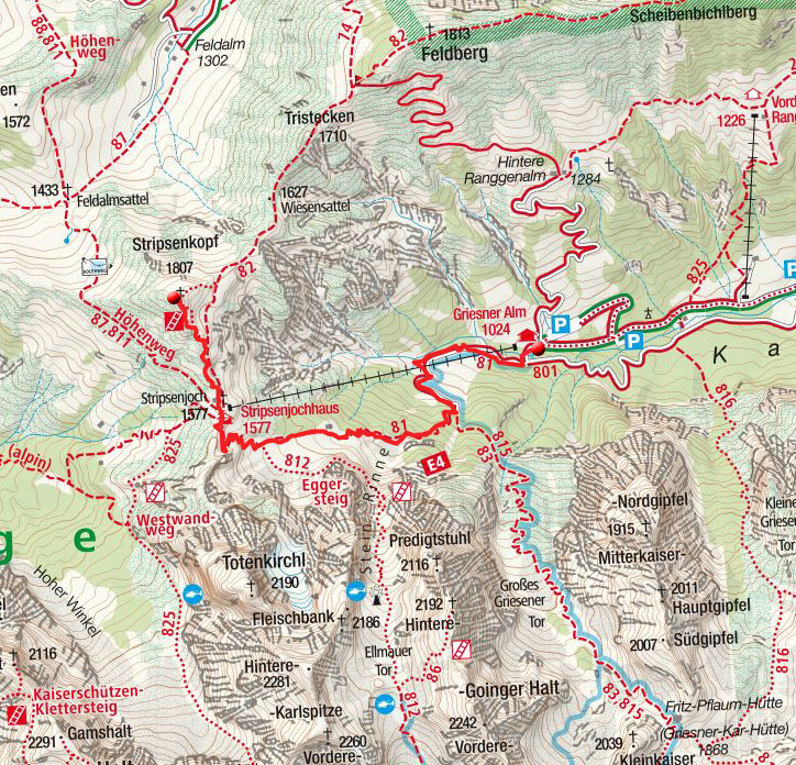 Stripsenkopf (1807m) von der Griesner Alm Stripsenkopf (1807m) von der Griesner Alm