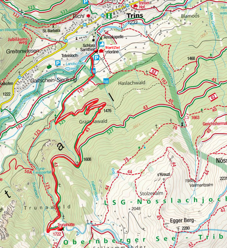 Trunahütte von Trins Trunahütte von Trins