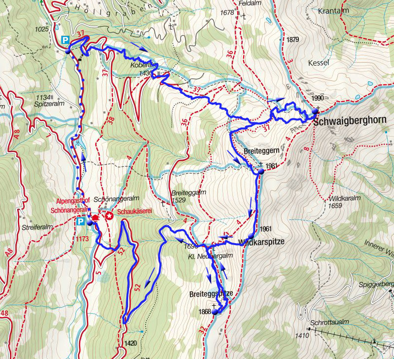 Wildschönauer Reibn (4-Gipfel-Tour) Wildschönauer Reibn (4-Gipfel-Tour)